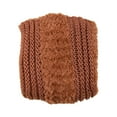 thumbnail image 4 of Donna Sharp Plush Knit Throw Rust, 4 of 5