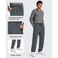 thumbnail image 4 of G4Free Men's Smoofit Fleece Lined Sweatpants Winter Thermal Warm Pants Casual Lounge Drawstring with Pockets, 4 of 8