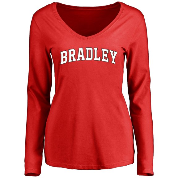 Women's Red Bradley Braves Everyday Long Sleeve T-Shirt