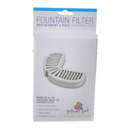UPC: 0898142002125 | Pioneer Replacement Filters for Stainless Steel and Ceramic Fountains – 3 Pack