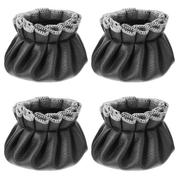 4pcs Chair Leg Floor Protector Piano Bench Chair Leg Cover Pu Table Leg Cover Accessory