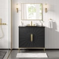 thumbnail image 7 of Modway Awaken 36" Solid Wood and MDF Bathroom Vanity in Black, 7 of 7