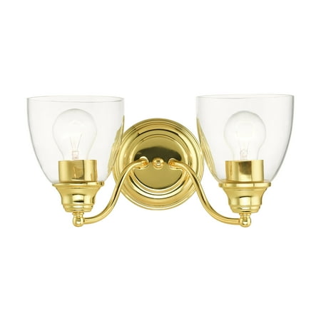 

Livex Lighting 15132 Montgomery 2 Light 14 Wide Bathroom Vanity Light - Brass