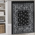 thumbnail image 2 of Bandana Pattern Shower Curtain Modern Home Bathroom Bathtub Decor Waterproof Fabric with Hooks, 2 of 6