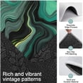 thumbnail image 3 of Green Gray Yellow Marble Pattern Kitchen Rugs Sets Of 3,Kitchen Runner Rugs Non Skid Washable,Decorative Kitchen Floor Mats for Kitchen,Sink,Laundry,17"x30"+ 17"x47" + 17"x59", 3 of 6