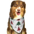 thumbnail image 6 of Goofa Buffalo Plaid Christmas Trees Printing Dog Bandana ,Cat Scarf Adjustable Bib Handkerchief Accessories for Dogs Cats,Pet scarf,Pet fashion, 6 of 6