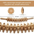 thumbnail image 6 of Curved Wood Therapy Roller Massage Tools, Lymphatic Drainage, Wooden Massage & Muscle Roller Stick | Maderoterapia Rolling Body Massager for Pain Relief, Cellulite (Curved Roller Stick), 6 of 7