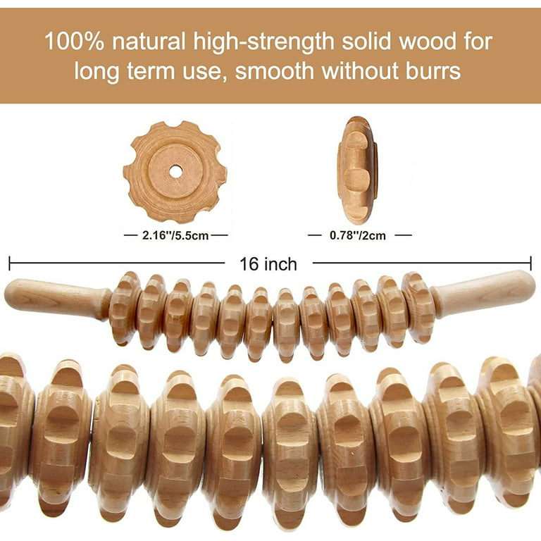 NEW! Curved Wooden Therapy Massaging Roller – The Puzzle Piece