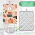thumbnail image 6 of Yayeee Pot Holders Kitchen Heat Resistant with Pocket 7"x9.8" Cotton Oven Cooking Hot Pads, Pink Fall Coffee, 6 of 7