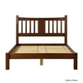 thumbnail image 3 of Grain Wood Furniture Shaker Solid Wood Slat Bed (Cherry, King), 3 of 7