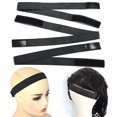 thumbnail image 1 of Bandas elásticas para peluca Bluple, ajustables, gruesas y cómodas, 3 piezas (negro), 1 of 1