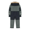 thumbnail image 4 of LUOGENLI Outfits Rompers for Boys 12-14 Snowsuit Children's Boys Ski Suit Thermal Overall Winter Warm Snow Windproof Winter Suit with Removable Hood Mud Suit Outdoor Softshell Suit Grey 14-15 Years, 4 of 6