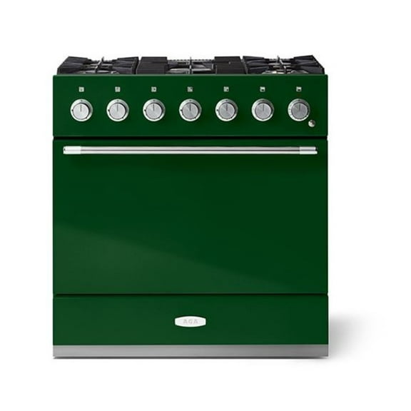 Aga Amc36df Mercury Series 36" Wide 4.9 Cu. Ft. Slide In Dual Fuel Range - Cornwall Green