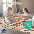 thumbnail image 4 of ODIKA 4'x6' Machine Washable Non-Slip Area Rug, Modern Abstract & Beige Hues High Traffic Rug, Beige, 247972, 4 of 7