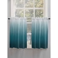 thumbnail image 5 of Blue Ombre Bathroom Window Curtain, Contemporary Gradient Abstract Art Light Filtering Coffee Kitchen Curtains, Bedroom Living Room Curtains 2 Panel 84"x54", 5 of 6