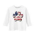 thumbnail image 4 of GERsome American Flag T-Shirts 3/4 Sleeves Graphic Tee for Toddler Girls Boys, Unisex Kids Crewneck 4th of July Patriotic Tops, 9-10 Years, 4 of 4