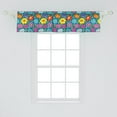 thumbnail image 2 of Ambesonne Flower Window Valance, Fresh Spring Pattern, 54" X 12", Multicolor, 2 of 3