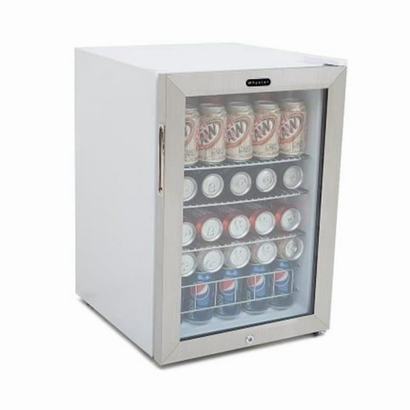 Whynter Beverage Refrigerator With Lock - Stainless Steel 90 Can Capacity