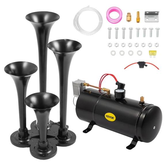 Kit Train Horns VEVOR 150DB con compresor de aire de 120 PSI y 12 V