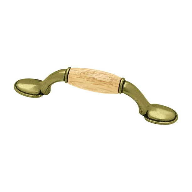 Liberty Hardware Oak Insert Spoon Foot Pull
