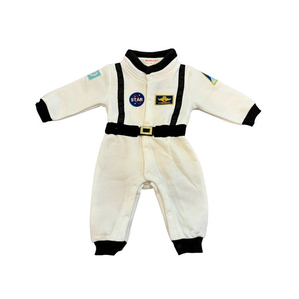 Mameluco Disfraz para bebe de astronauta color blanco 12 meses