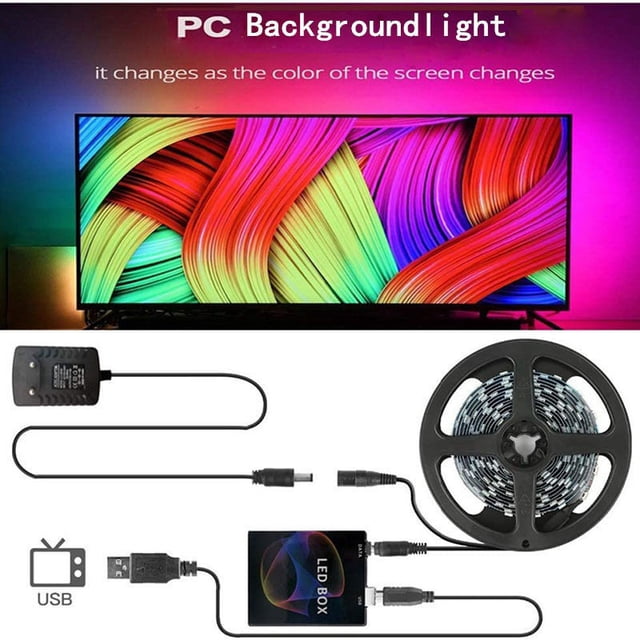 leyfeng Streamer luces mágicas con ambibox computadora pantalla sincronización fondo barra de luz magia automática que cambia de color