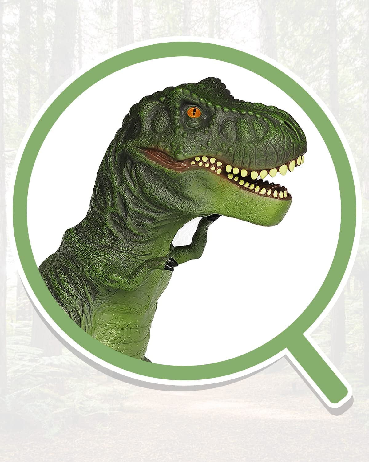 Gzsbaby Realistic 28" Dinosaur Toys for Boys Kids Action Figures, Green