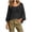 Black, variant on Women's Cutout Boatneck Crochet Tops Loose Fit Knitted Elbow Sleeve Casual Tee Sexy Trendy Beach Summer Outfits for 2026