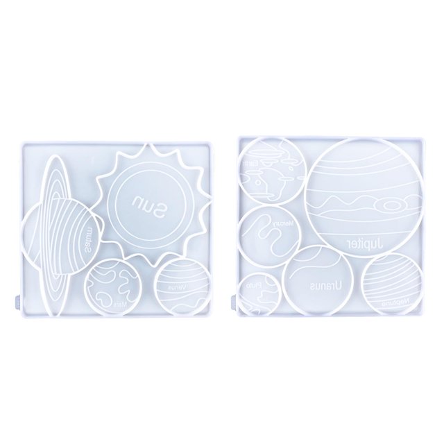 2 piezas resina para posavasos, almacenamiento de posavasos de silicona, de fundición para arte artesanal,