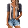 thumbnail image 2 of Fiudx Camisetas para Mujer Mujer Moda Casual Manga Corta Suelta Camiseta Blusa Tops, 2 of 5