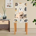 thumbnail image 4 of Yayeee 4 Pack Dining Chair Covers Stretch Parson Chairs Slipcovers Seat Protector, Halloween Black Pumpkins, 4 of 6