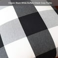 thumbnail image 5 of Buffalo Check Plaid Pillow Covers Farmhouse 16 x 16 Throw Pillow Covers Decorative Outdoor Throw Pillows for Couch Sofa Bed Christmas Home Decor Pack of 2 Black and White, 5 of 6