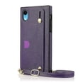 thumbnail image 1 of Funda para iPhone XR con cordón de piel sintética, 1 of 5