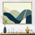 thumbnail image 2 of Designart 'Landscape With Hills Abstract Geometric Art' Modern Framed Canvas Wall Art Print, 2 of 5