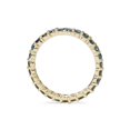 thumbnail image 2 of Bague de Mariage Éternité en Diamant Véritable Bleu Rond Traité 1 1/2 Ct en Or Jaune 14 K, 2 of 3