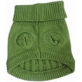 thumbnail image 6 of Tangpan Turtleneck Classic Straw-Rope Pro Pet Dog Sweater Apparel (Green,XL), 6 of 7