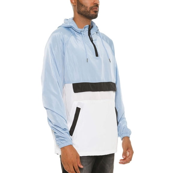 Color Block Anorak Jacket Pullover Windbreaker