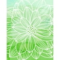 thumbnail image 2 of Robinson, Tamara 26x32 White Modern Wood Framed Museum Art Print Titled - Flower Outline III, 2 of 4