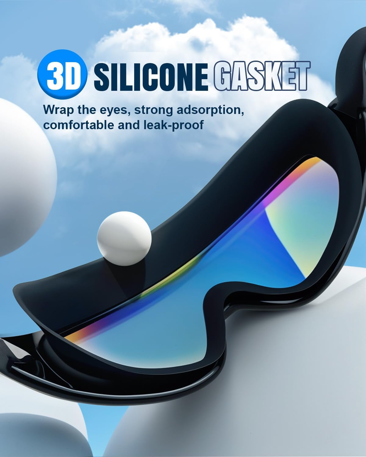 Swim Goggles 2 Pack for Adults with Earplugs & Nose Clip Anti-Fog Full-Coverage 180 °   Wide View