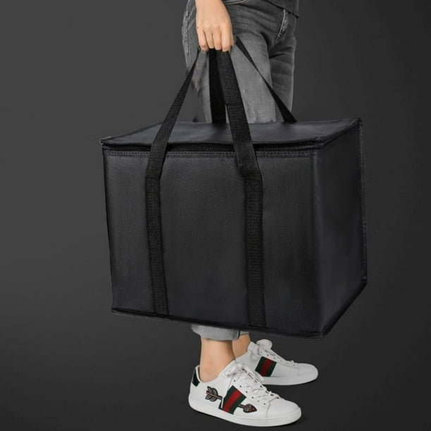 Hometimes XLLarge Insulated Grocery shopping bags, Black, reusable bag