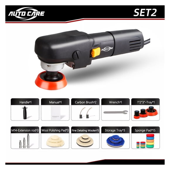 1~5Inch Electric Car Polisher Rotatory Car Polishing Machine 6 Variable Speed 2500rpm Auto Mini Polisher Detail Polish Buffer ,Easy to Use