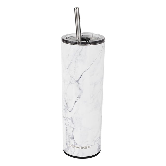 Termo Ice Shaker Skinny 591 ml Blanco Marmoleado