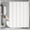 White, variant on Shower Curtain Waterproof Printed, QQZ No Holes Needed with Hooks Bathroom Curtain, EVA Material 180x120cm Easy Install for Tub Toilet Partition, White