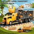 thumbnail image 4 of Juego de juguetes NIPLOOW para camiones de construcción con tapete de juego para niños de 3 a 6 años, 4 of 7