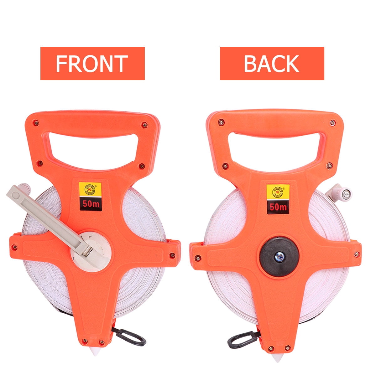 FUTUREORYY Construction Tape Measure Tape Meter Steel Tape Measure Orange Plastic For Professionals 1Pcs