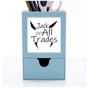 Jack Of All Trades Art Deco Fashion Desk Supplies Organizer Pen Holder Card