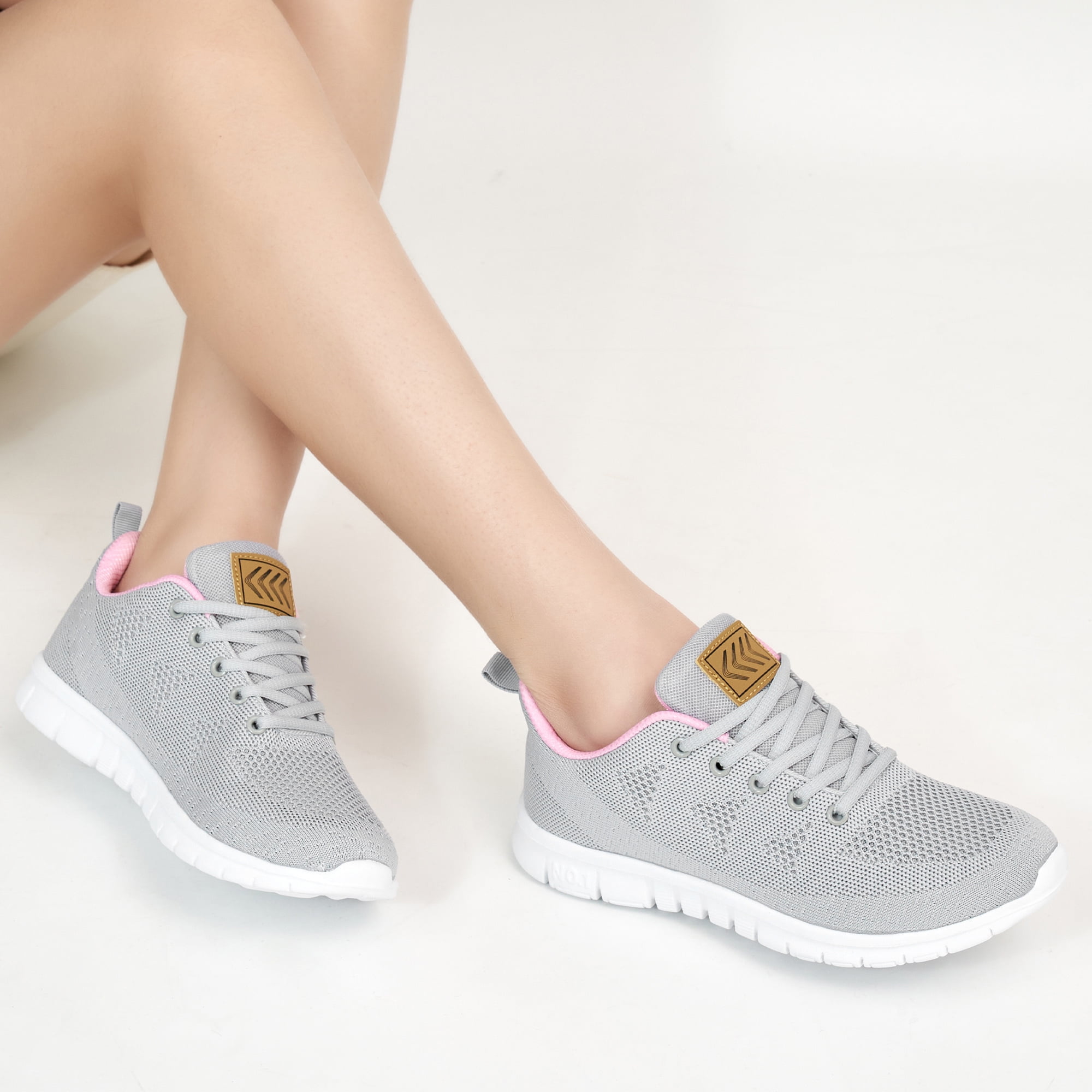Ecetana Women Running Shoes Breathable Casual Sneakers Comfortable Walking Tennis Shoes