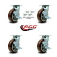 thumbnail image 2 of Greenlee Caster Set – GMX Cart –4 Swivel with Brake and Bolt-On Swivel Lock -SCC, 2 of 2
