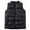 Black, variant on HANMUN Men's Puffer Vest Stand Collar Quilted Sleeveless Jacket Outerwear for Casual Work Travel Outdoor
