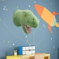 thumbnail image 6 of yotijay 3D Cartoon Dinosaur Head Wall Hanging Mount, Super Soft Toys, Animals Head Green, 6 of 9